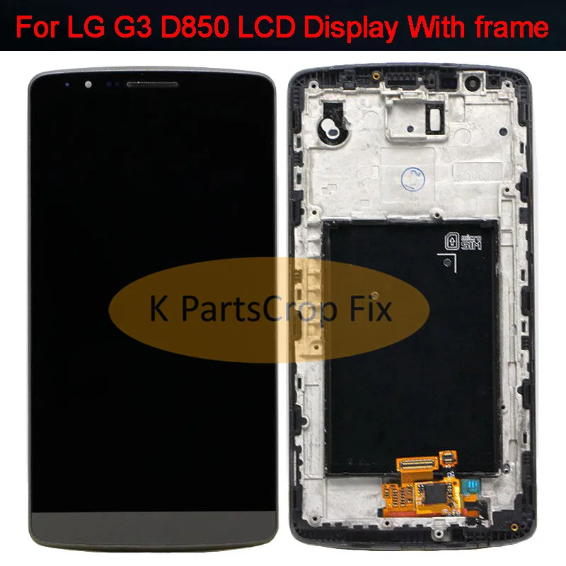100% Протестировано 2560x1440 для LG G3 LCD D855 D858 кодирующий преобразователь сенсорного