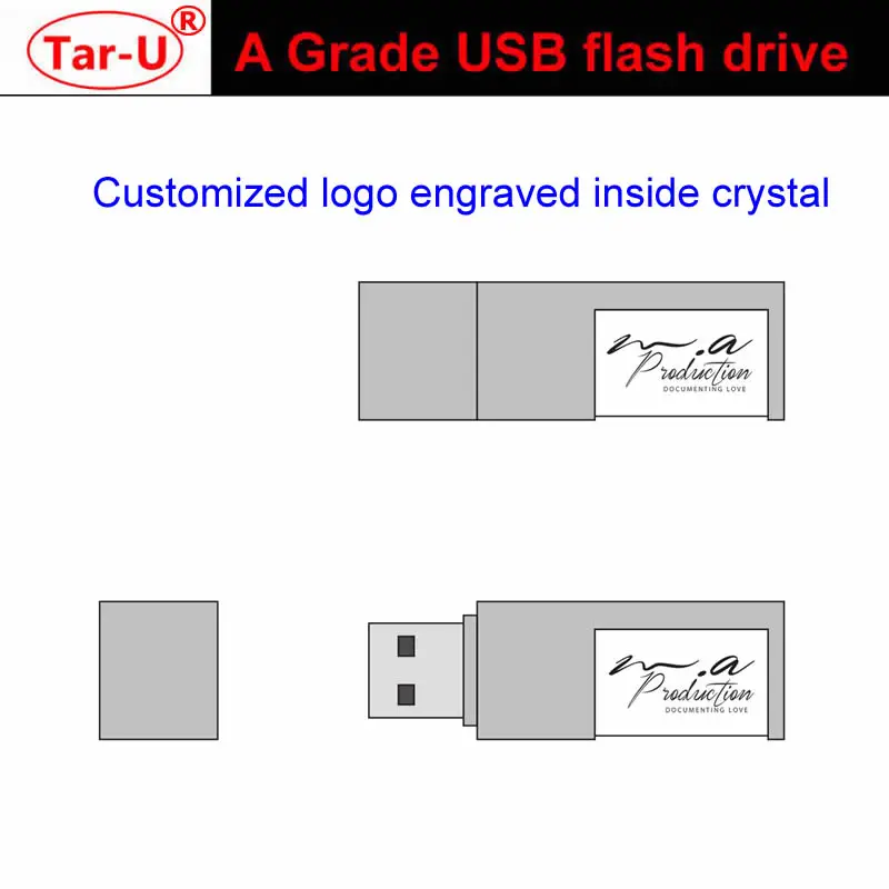 New Half crystal usb flash-01