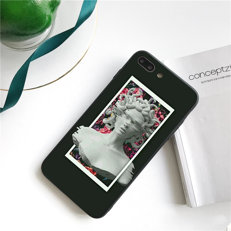 Babaite Medusa Vaporwave Glitch Art Cover Black Soft Shell Phone Case for iPhone 5 5Sx 6 7 7plus 8 8Plus X XS MAX XR 10 Case Babaite Medusa Vaporwave Glitch Art Cover Black Soft Shell Phone Case for iPhone 5 5Sx 6 7 7plus 8 8Plus X XS MAX XR 10 Case