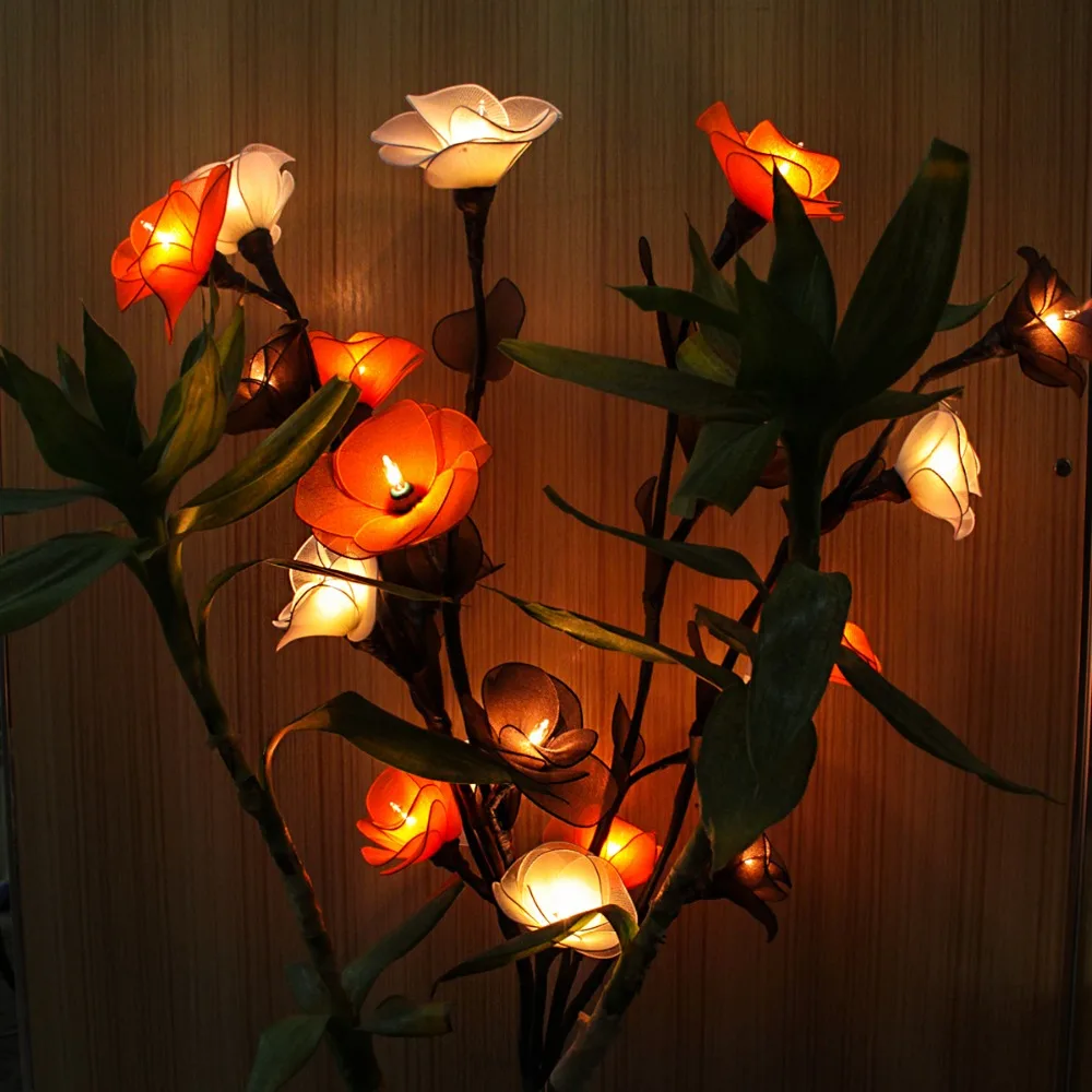 new led art lamp flower light modern home classical decoration