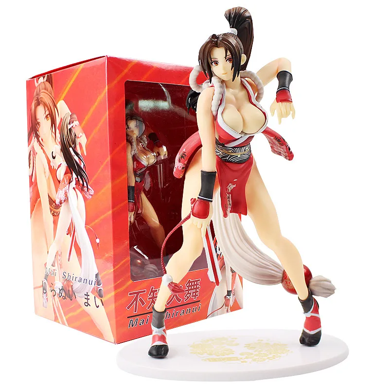 Король бойцов Mai Shiranui фигурка героя Fatal Fury игра персонаж КОФ сексуальная красота модель игрушки подарок на день рождения - Цвет: With Color Box