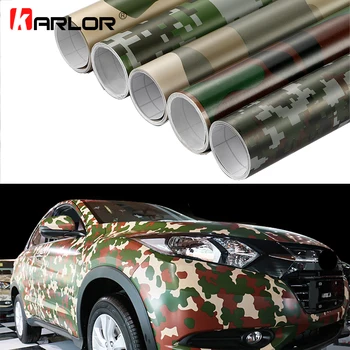 

Car-Styling 50x200cm Camouflage Adhesive PVC Vinyl Film Car Wrap Army Military Camo Woodland Digital Sticker Vehicle DIY Decal