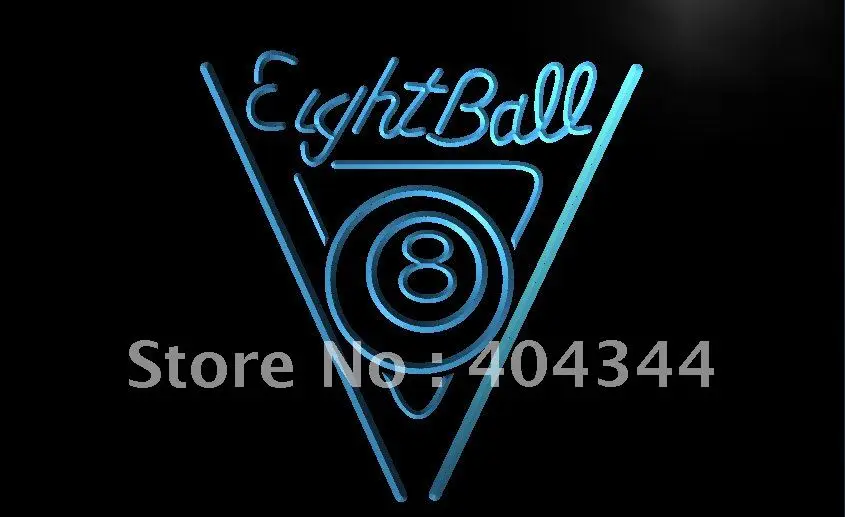 LB773- Eight Ball Billiards Pool Room   LED Neon Light Sign   home decor  crafts