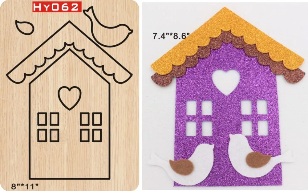 

Bird's home new wooden mould cutting dies for scrapbooking Thickness-15.8mm