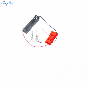 

100Pcs 1xAAA Battery Case Holder Socket Wire Junction Boxes With 15cm Wires, JST 2.54 Male Header and Crimps