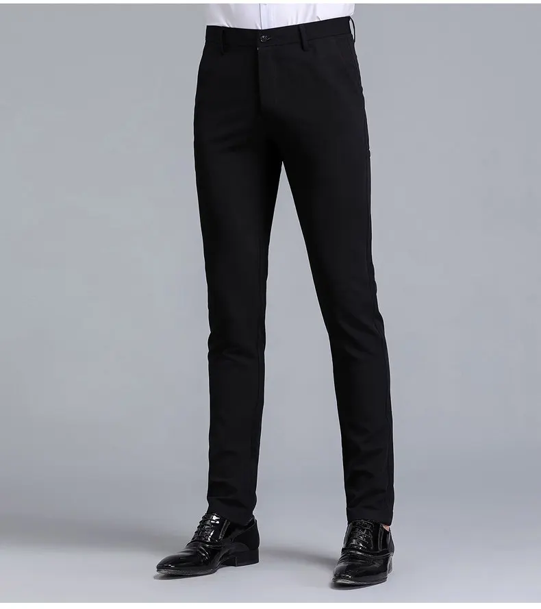 3colors casual pants man straight classic business mens pants 2017 autumn new trousers for men full length Mid waist 29-36 9808-10