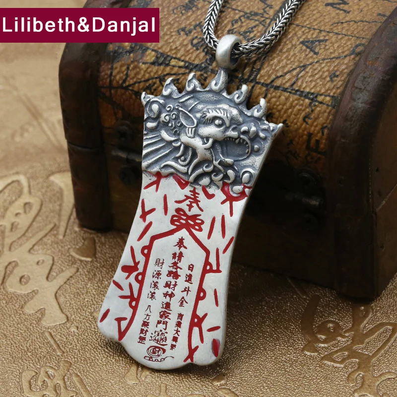 

2017 Men Women Lucky Pendant 100% Real 925 sterling silver Ethnic Beast Brave Troops Amulet Necklace Pendant Gift jewelry FP5