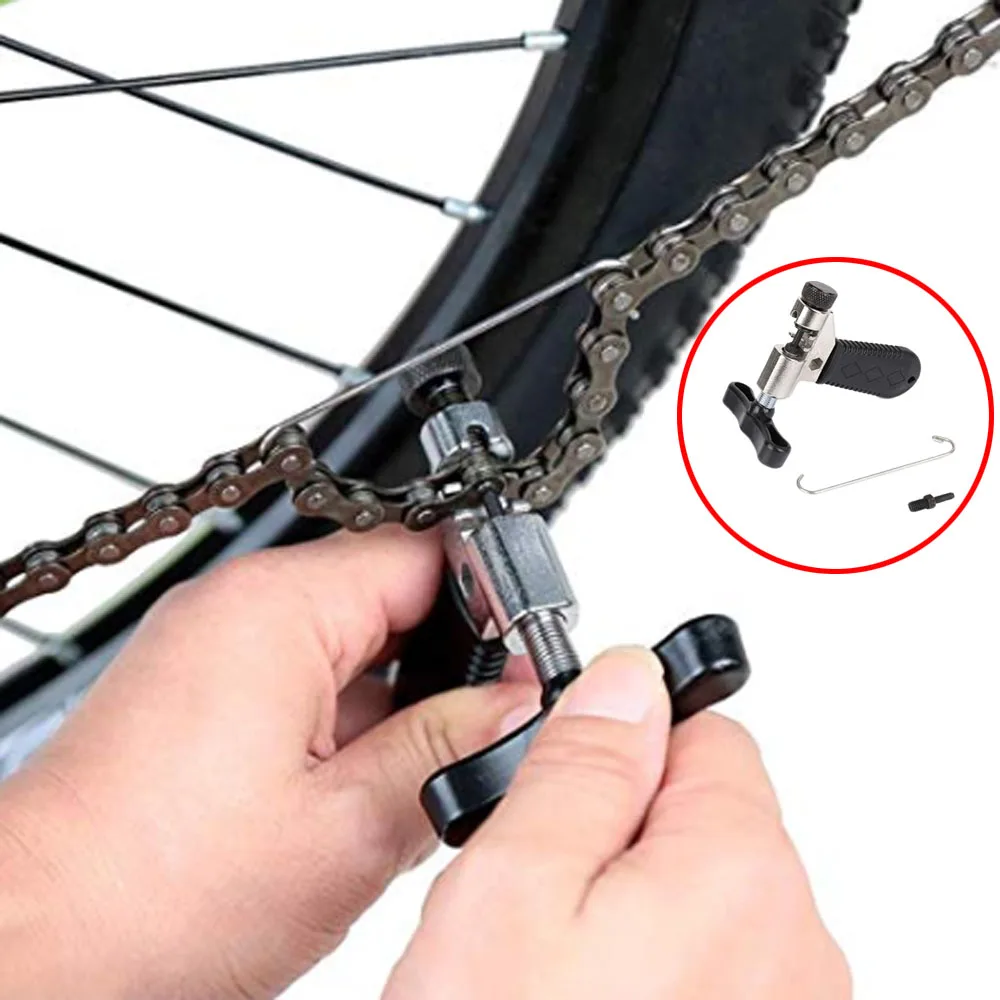 Велосипедный разветвитель цепи, портативный инструмент для ремонта велосипеда из углеродистой стали, оборудование для резки цепи велосипеда