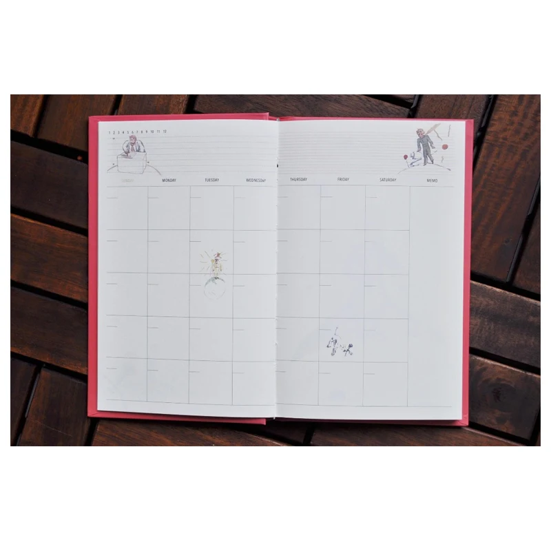 New Planner Vintage Hardcover the Little Prince Diary Notebook with Monthly/Weekly Planner Schedule Journal School Gift New Planner Vintage Hardcover the Little Prince Diary Notebook with Monthly/Weekly Planner Schedule Journal School Gift