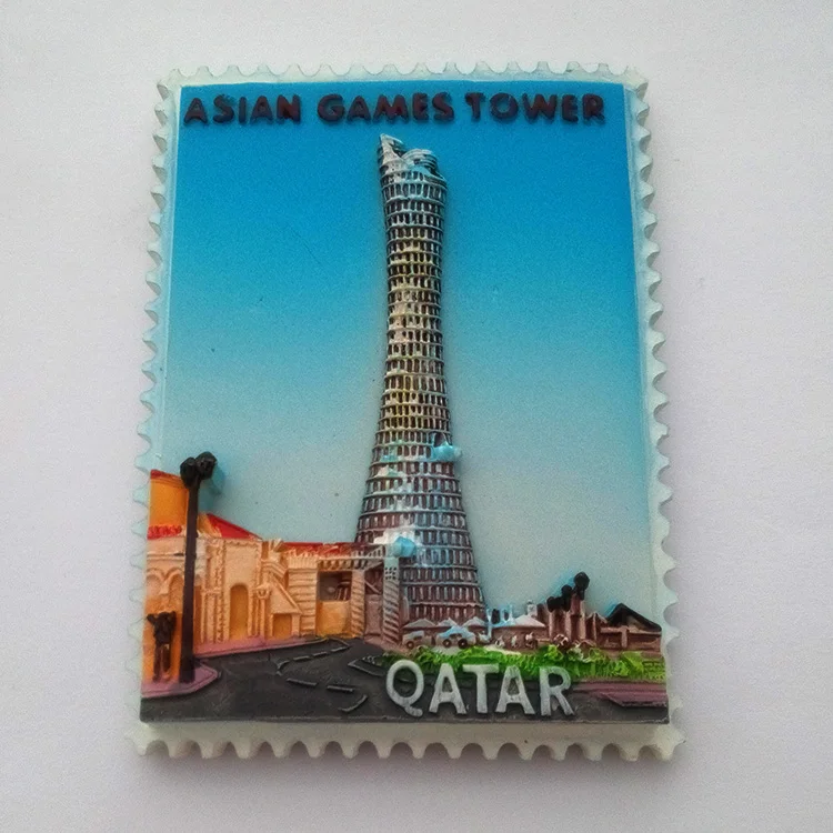 Hot Sale Scenic Qatar Asian Games Tower3D resin