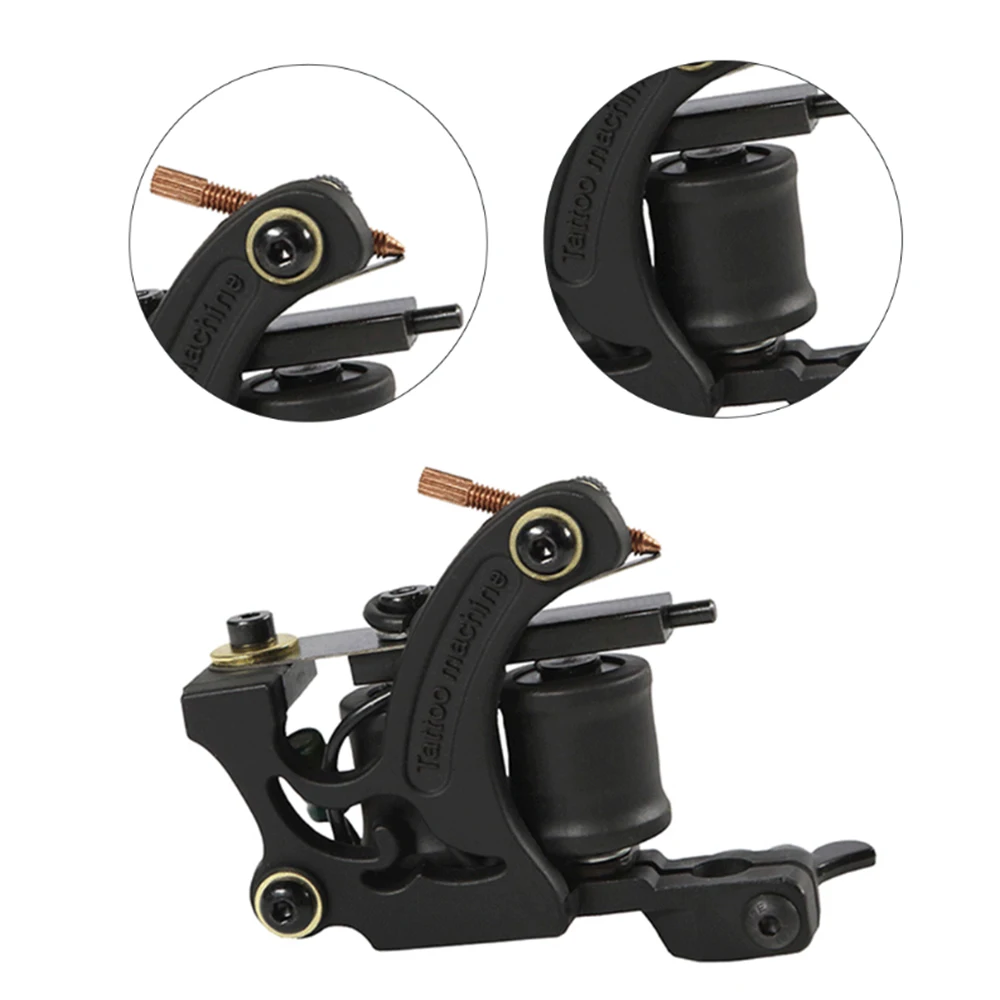 Полный набор Professional Tattoo Machine Kit наборы 2 катушки машины татуировки иглы для боди-арт 40 цветные чернила блок питания