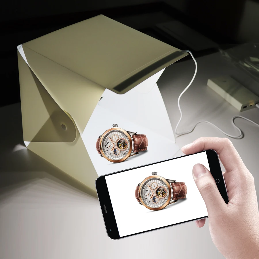 Mezher LED Light 20 см портативные фото светодиодные полосы перезаряжаемая Студия свет