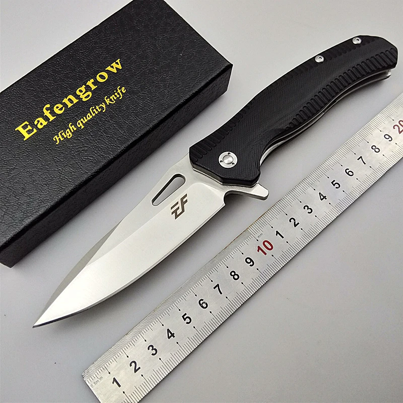 

EF75 folding knife D2 blade pocket knife tactical camping hunting survival knives flipper G10 handle gift fishing EDC knifes