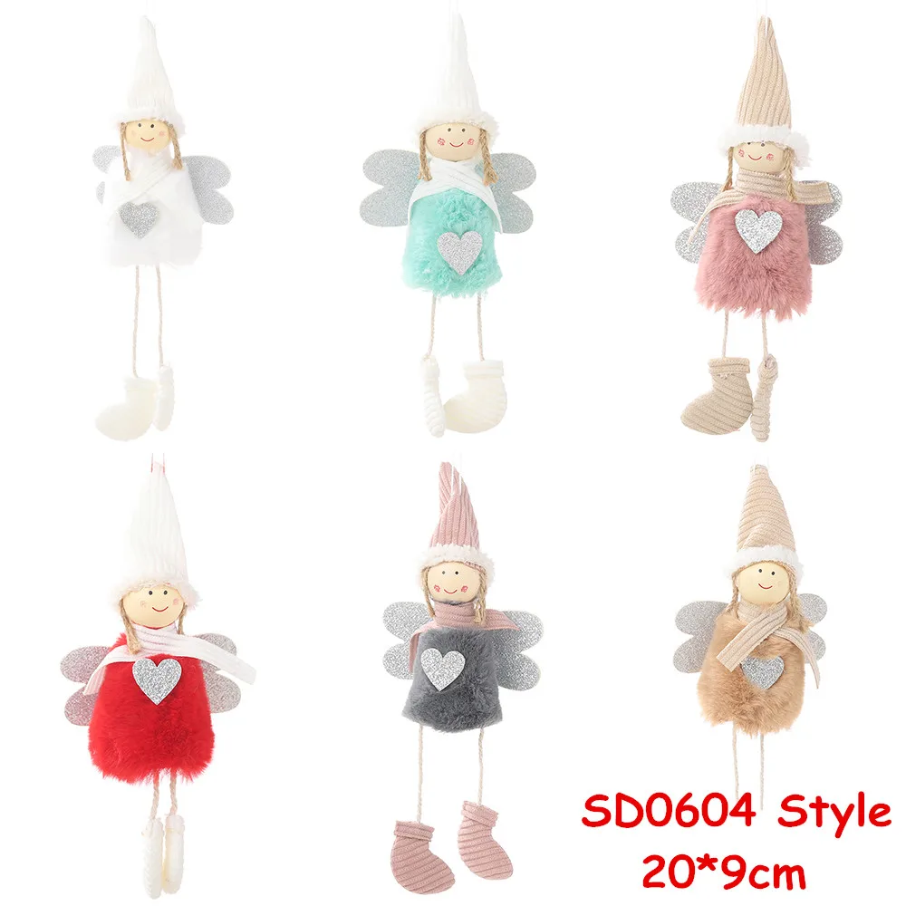 2019 Navidad Angel плюшевая кукла рождественское Новогоднее украшение подвесная