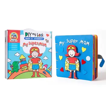 

Picture Book Manual DIY My Super Mom Cloth Book Material Package Three Dimensional Cloth Book Toys For Children
