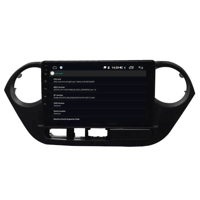 Cheap I10 Android 9.0 8-core radio 1 din car stereo navigation for Hyundai i10 2014-2017 2
