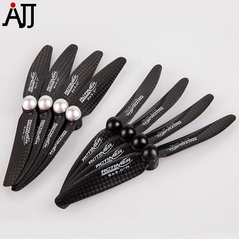 4Pairs of 6030 6x3/" Carbon Fiber Propeller Props CW CCW for RC Quadcopter