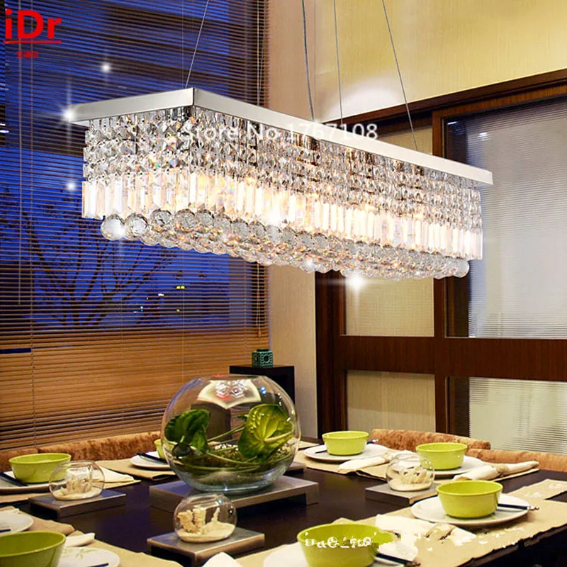 Modern rectangular K9 Chandeliers for living room high quality Five rings Crystal lamps High end European style ceiling|quality chandeliers|k9 chandelierchandelier for living room - AliExpress