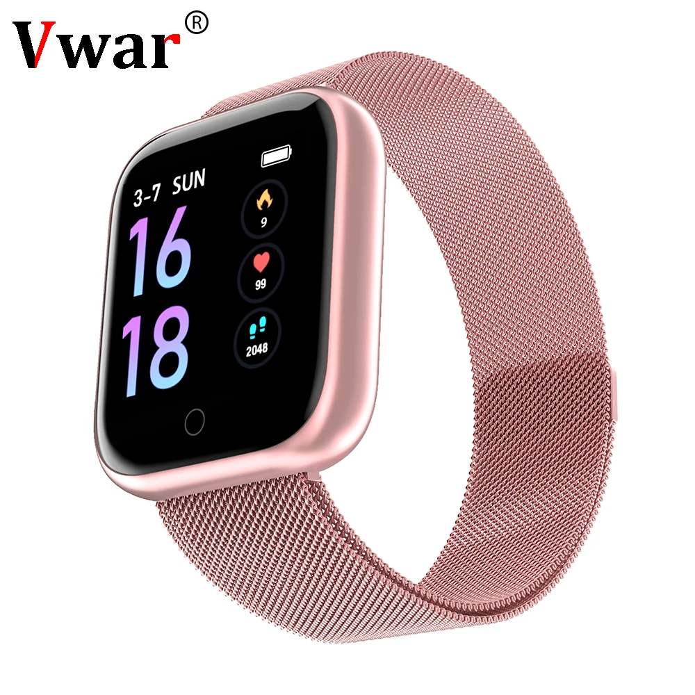 

Vwar Sport Smart Watch Heart Rate Monitor Fitness Bracelet Waterproof Bluetooth P68 P70 Smartwatch for IOS Android iphone apple