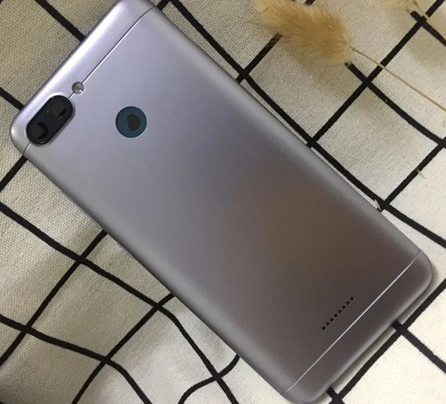 Металлическая задняя крышка батарейного отсека Замена корпуса для Xiaomi Redmi 6 с задней камерой стекло линзы с боковыми кнопками+ инструмент+ подарок