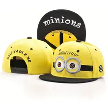 Крышки snapback характер миньоны рисунок регулируемая snapback мужская шляпа письмо вышивка бейсболки на 2016 год