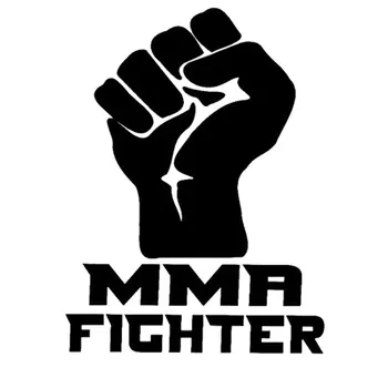 

10cm*13.5cm MMA Fighter Window Decal Car Styling Fist Car Sticker Accessories C5-0568