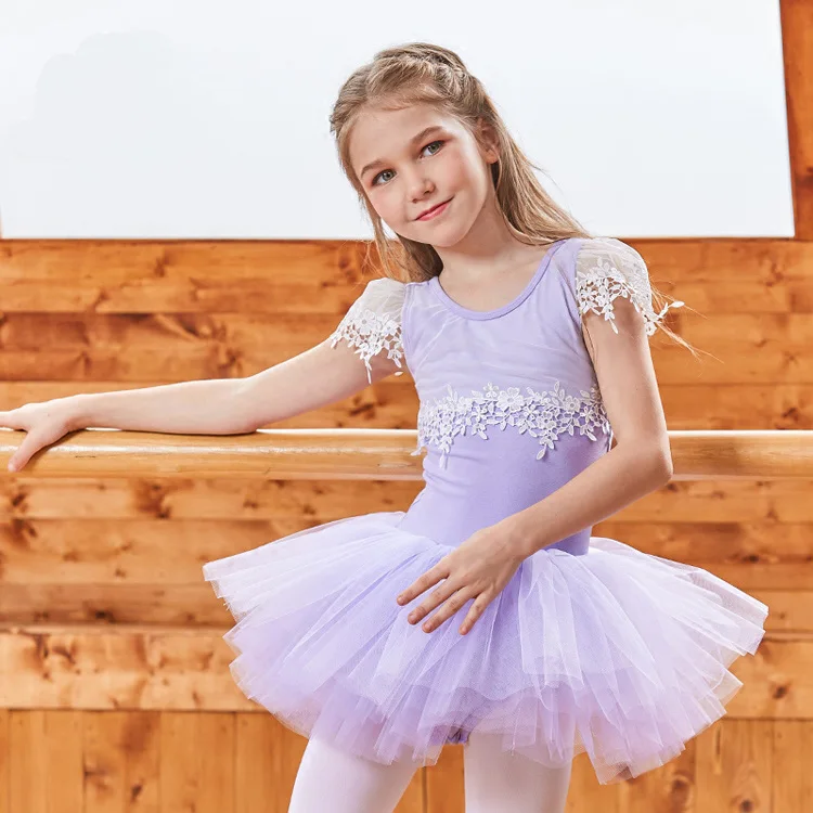 

New Arrival Girls Dresses Pink Black Cotton Princess Dress Kids Child Fluffy Gymnastics Ballet Tutu Dress