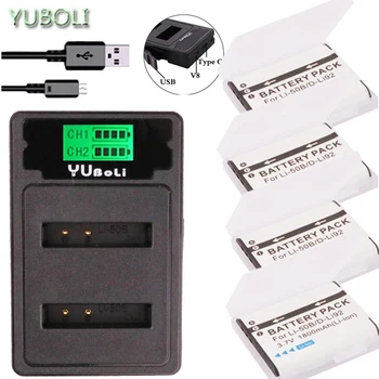 

Li-50B D-LI92 Li 50B D LI92 Li-ion Camera Battery + LCD dual Charger for Olympus SP 810 800UZ u6010 u6020 u9010 SZ14