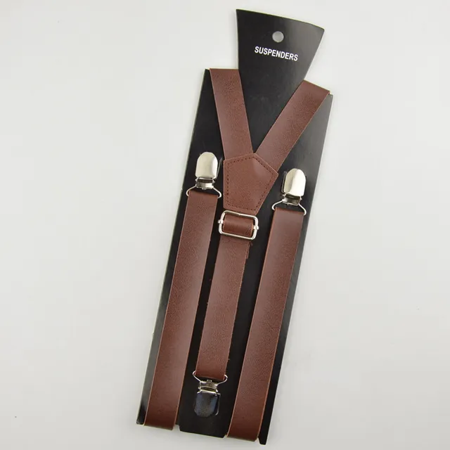 suspensores hombre cuero