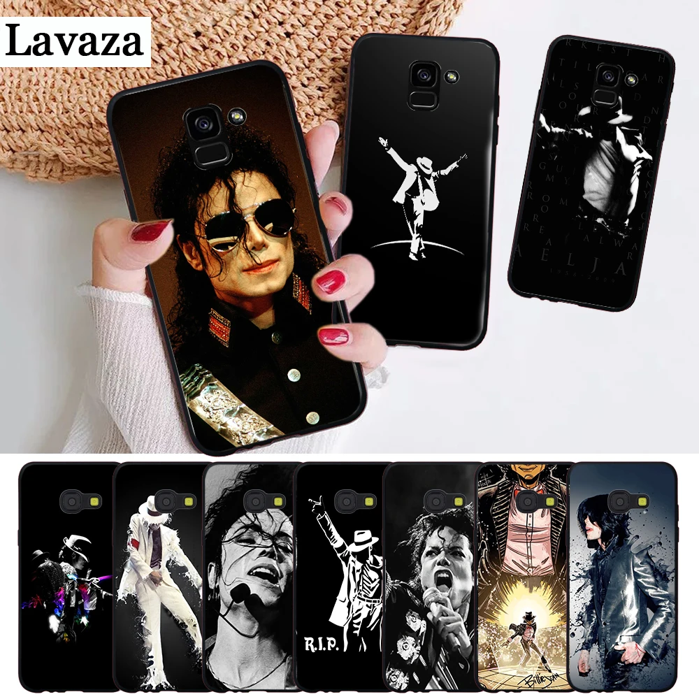 

Lavaza michael jackson singer Silicone Case for Samsung A3 A5 2016 2017 A6 Plus 2018 A7 A8 A9 A10 A30 A40 A50 A70 J6