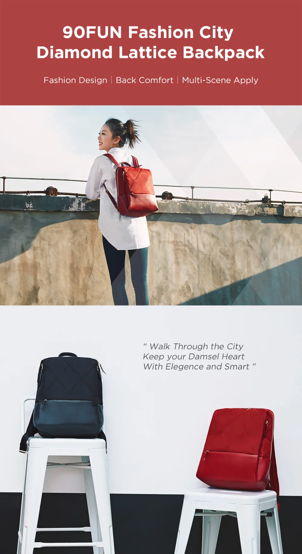 90FUN Diamond Lattice Backpack  (5)