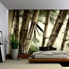 Пользовательские 3D фото обои бамбуковый лес Пейзаж Настенный