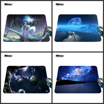 

Mairuige Print Hot Printing Design Non-slip New Custom Rectangle Starry Night Mouse Pad Computer Game Table Mat
