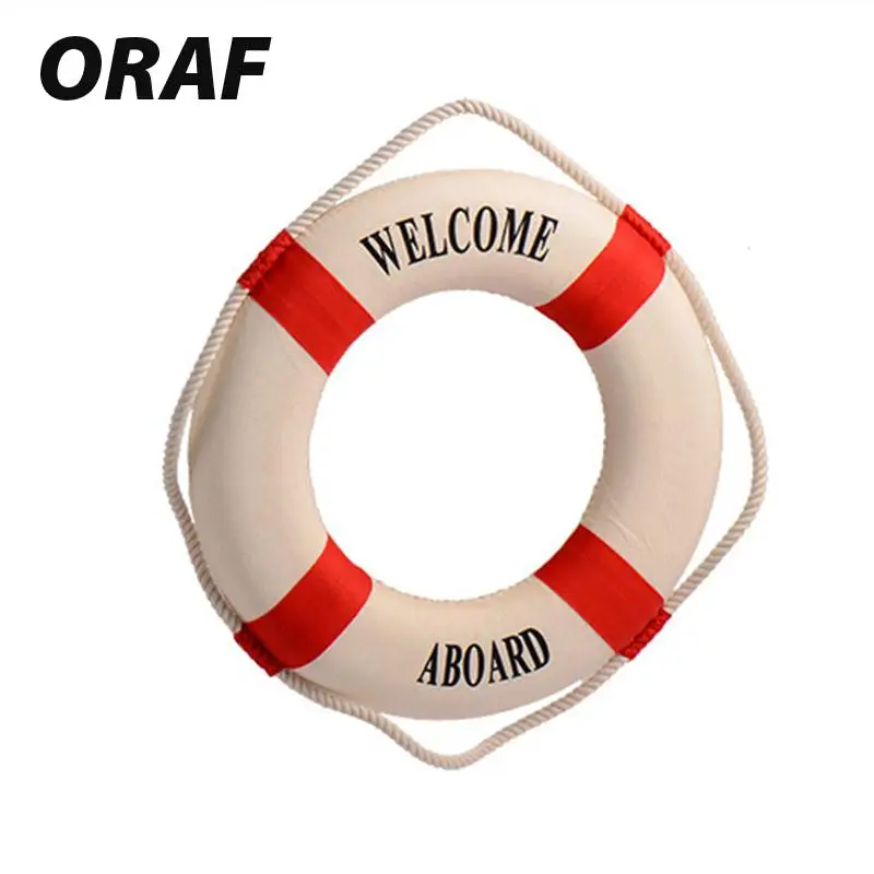 

Nautical Style Aboard Decorative Life Buoy Home Marine Wall Boat Decor