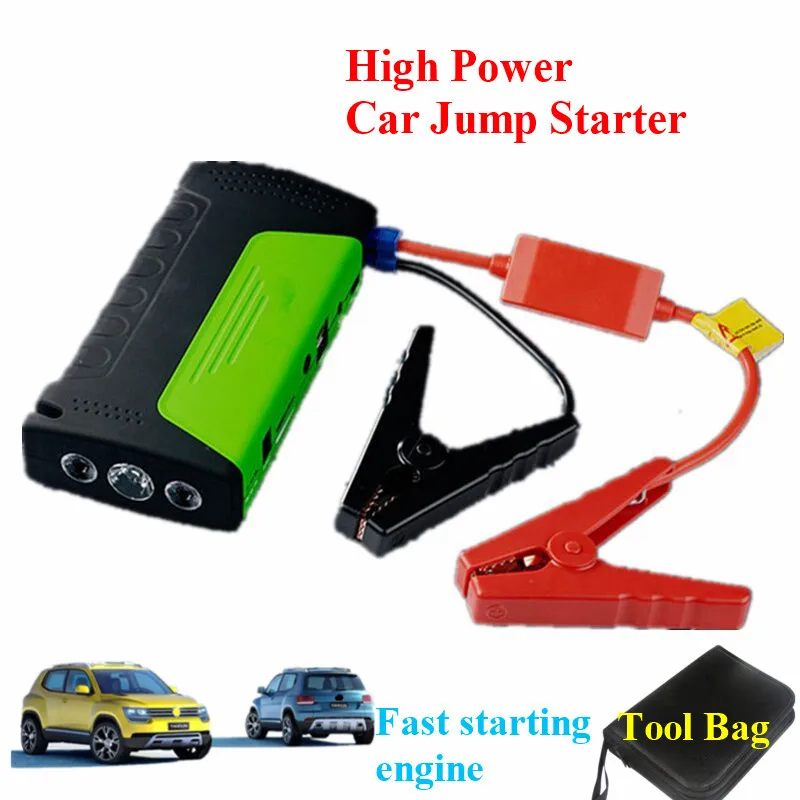 

New Emergency 9000mAh 12V Car Jump Starter 400A Peak Car Battery Booster Charger Mini 2USB 2.0A Power Bank SOS Lights Free Ship