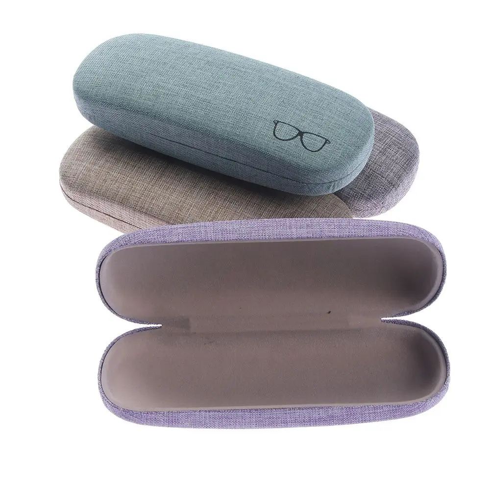 

Lmitation Linen Optical Glasses Case Portable Sunglasses Hard Eyeglasses Eyewear Cover Case Protector Box Eyewear Accessories