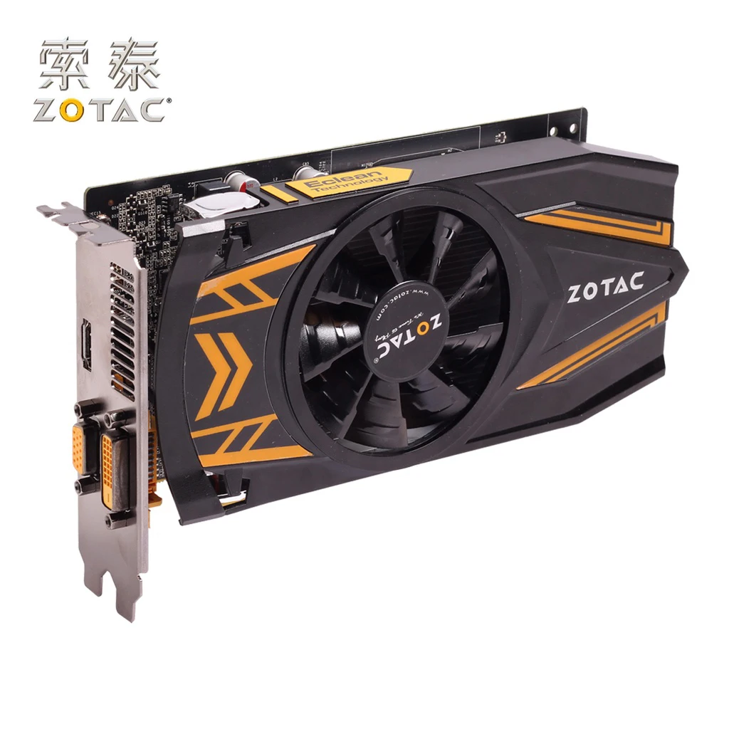 Оригинальные графические карты ZOTAC GeForce GTX 650 1GD5 PC для NVIDIA GTX600 GTX650 1G видеокарта 128