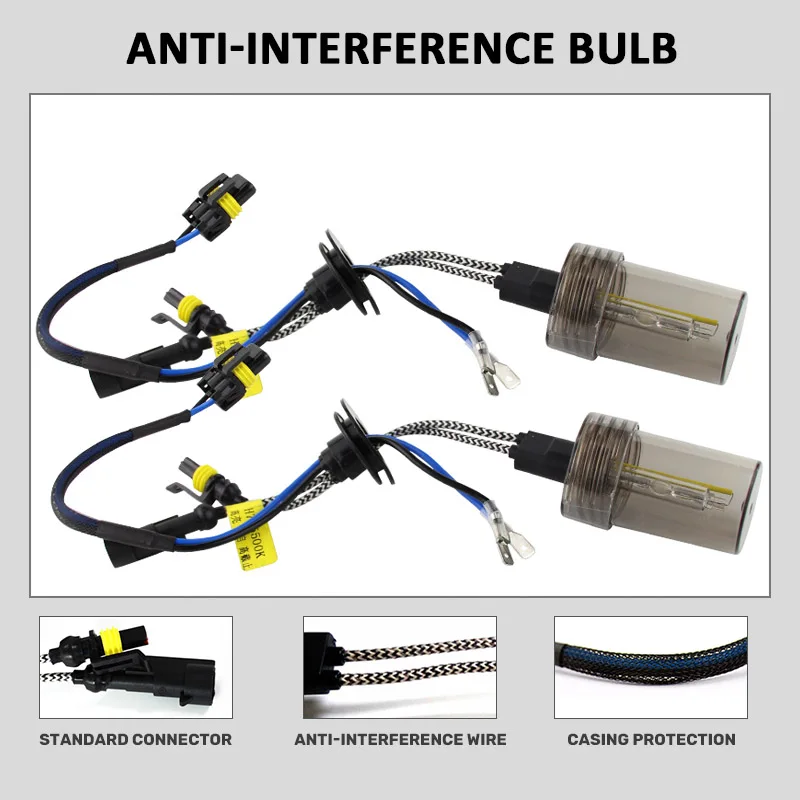 R8 1 пара Быстрый Яркий Высокий люмен HID ксеноновые лампы H1 H3 H7 H11 9005 9006 880 9012 D2H светильник 5500K 35 Вт/55 W 12V 24V комплект запасных частей