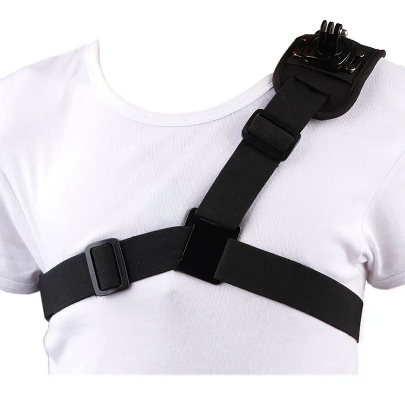 360 Degree Rotation Shoulder Strap Mount for Gopro Hero 4 3 2 SJ4000 Action Camera Chest Harness Belt Adapter For Go pro (1)