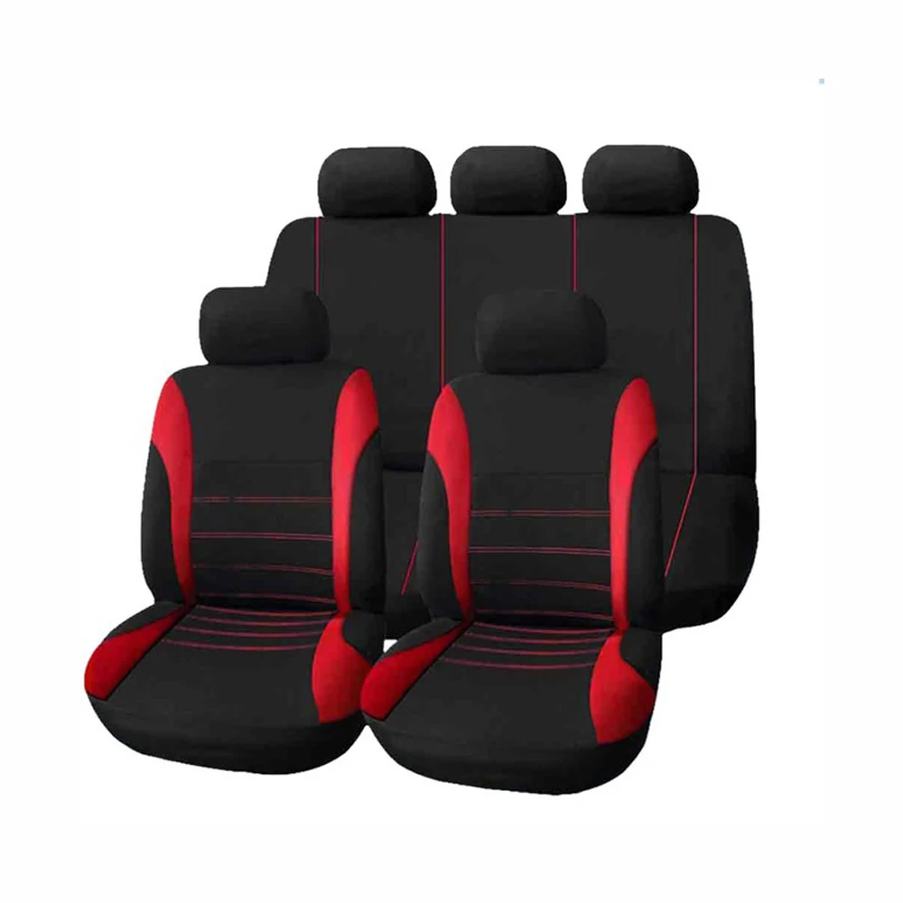 Чехол для автомобильного сиденья, универсальное сиденье для автомобиля-Стайлинг для Toyota Camry 40 RAV4 Verso FJ Land Cruiser LC 200 Prado 150 120, автомобильный коврик, Стайлинг 90 - Название цвета: Красный