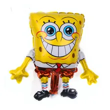 XXPWJ Frete grátis mini esponja brinquedos dos desenhos animados do bebê crianças decoração do partido balão de alumínio balão balão de alumínio por atacado B-059