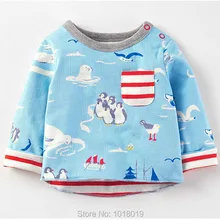 Meninos t-shirt 2018 Nova Marca de Qualidade 100% Algodão Bebê Menino roupas Infantis de Manga Longa Roupas camisa Dos Miúdos t Meninos Bebe Undershirt