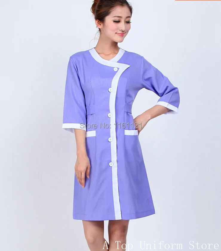 2017 Sale Nursing Scrubs Cap Medical Suit Jalecos Beauty Salon Smock