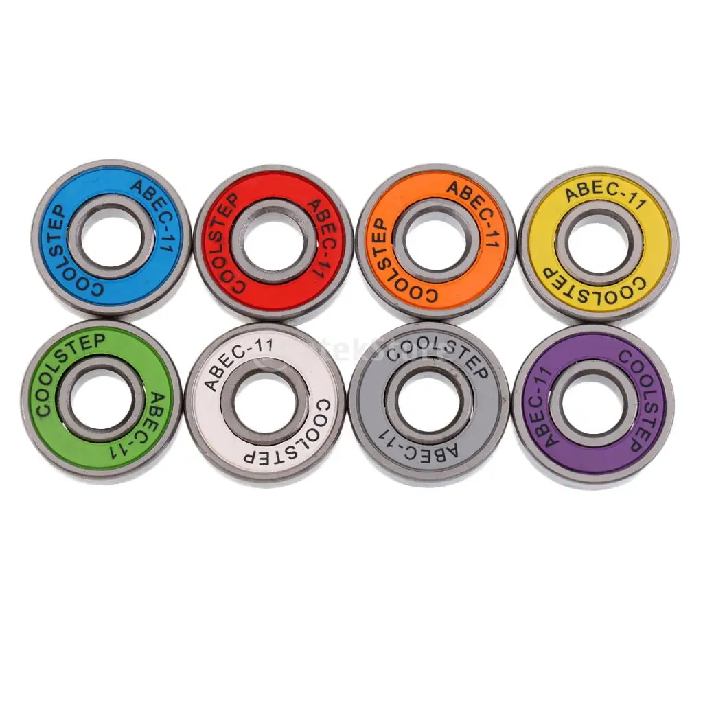 8 Pieces ABEC 11 High Speed Wearproof Skateboard Scooter Inline Bearings