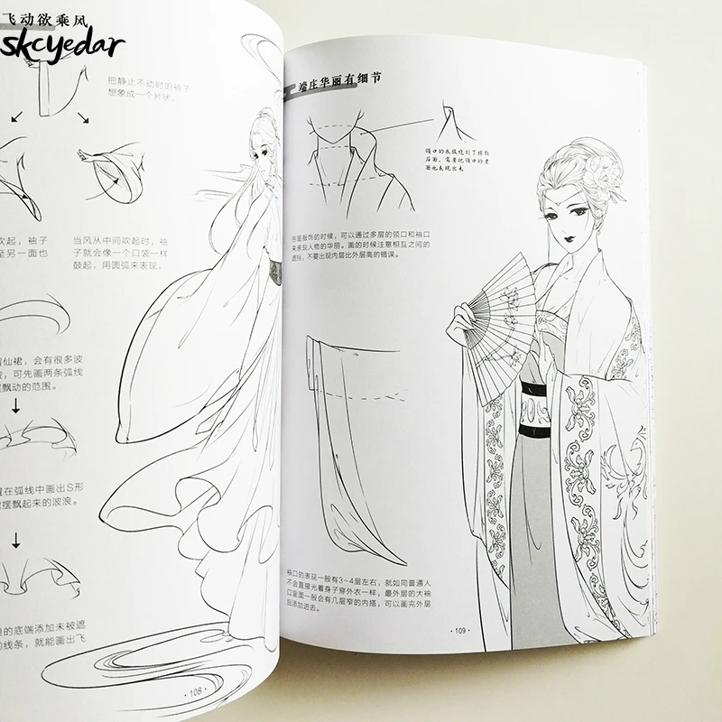 Книга для рисования Аниме/манга начинающих: Рисование древней красоты раскраска