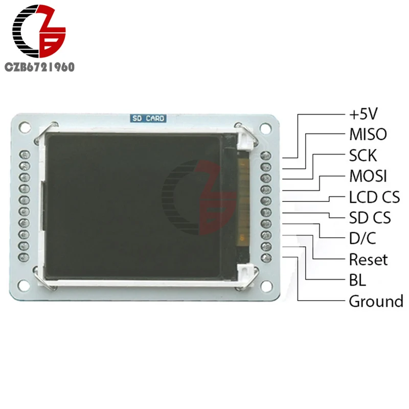 DC 5 V 128x160 1,8 "TFT ЖК-дисплей Экран экран дисплея модуль с слот для карты MicroSD последовательный интерфейс SPI для Робот ардуино Esplora