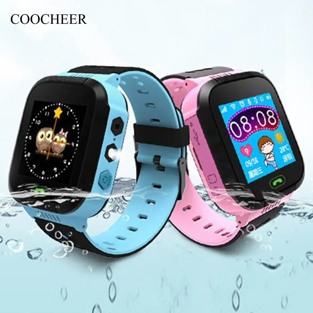 

Smart Watch SOS Call Location GPS Device Tracker Kid Safe Watch Baby Wristwatch Alarm Clock Waterproof Gift For Children