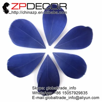 

ZPDECOR 2017 NEW ARRIVAL 3~7cm 200Pieces/lot Navy Professional Trimmed Goose Feather Petal