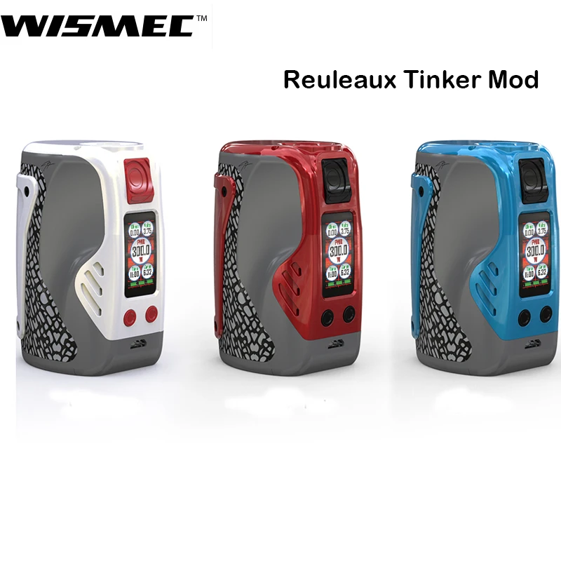 Оригинальный Wismec рел Тинкер мод 300 Вт коробка Vape поддержка колонки атомайзер RDA/RTA
