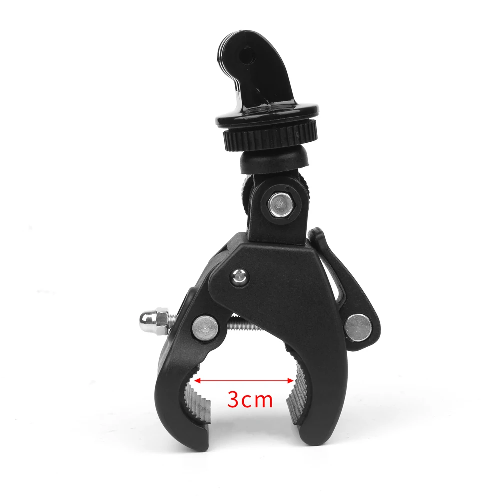

JMFOTO Bicycle Handlebar Handle Clamp Camera Mount for GoPro Hero 5 6 4 SJCAM Xiaomi Yi Lite 4K H9 Bike Clip Holder Accessories